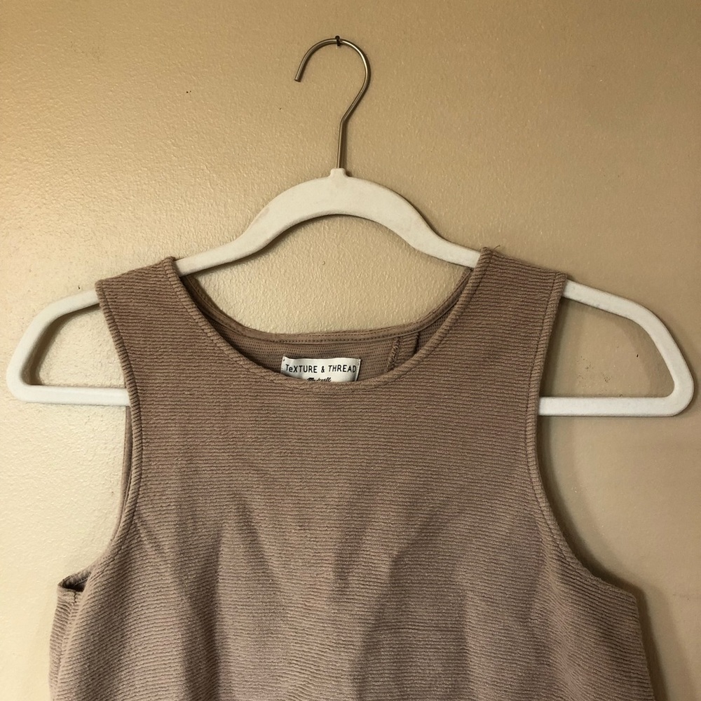 Madewell Texture & Thread Open Back Tank